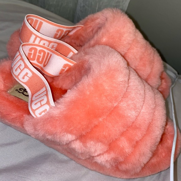 UGG Shoes - Pink ugg slippers size 7 in women